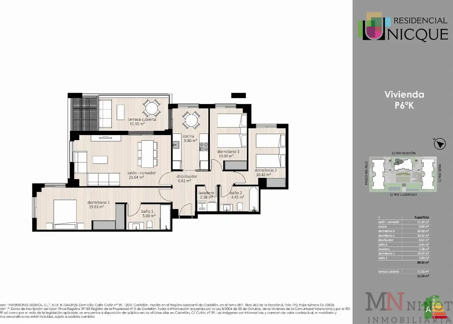 Piso en venta en Castellón de la Plana / Castelló de la Plana con Aire acondicionado, Calefacción y Terraza