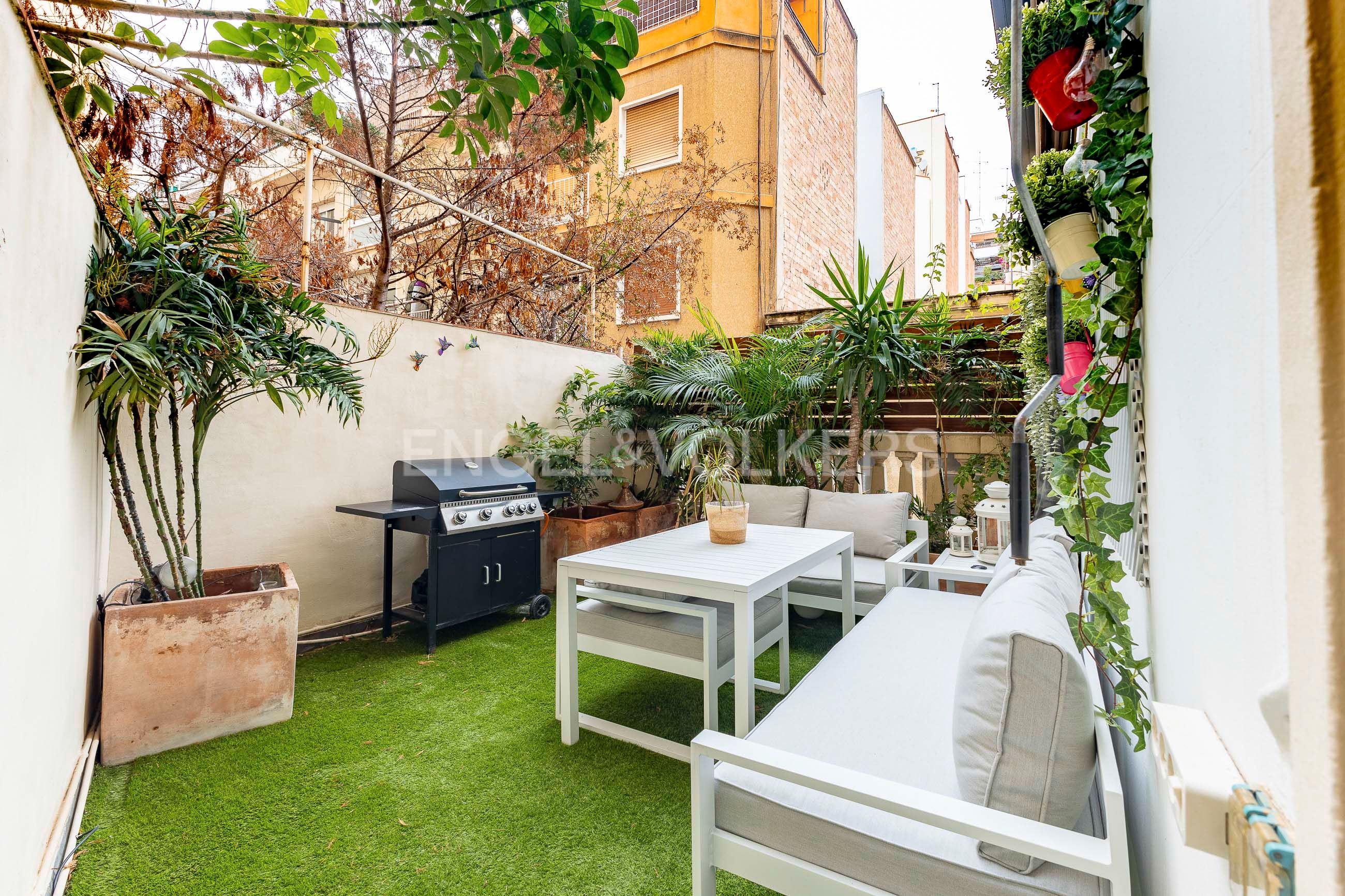 Terrace of Apartment for sale in  Barcelona Capital  with Air Conditioner, Heating and Parquet flooring