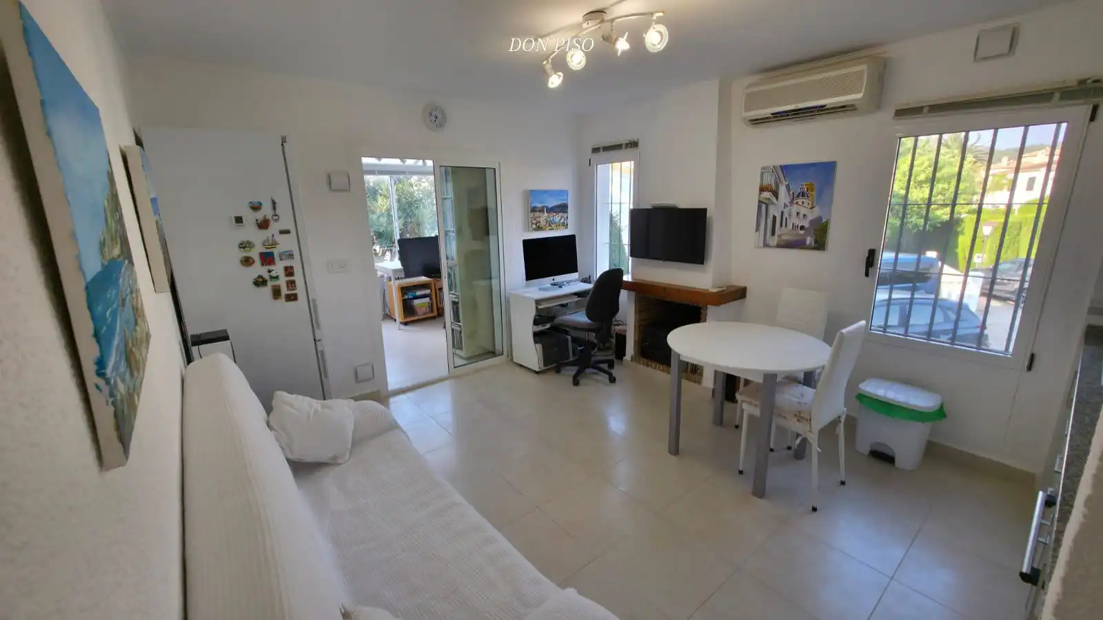 Sala d'estar de Casa adosada en venda en Pedreguer amb Aire condicionat, Calefacció i Jardí privat