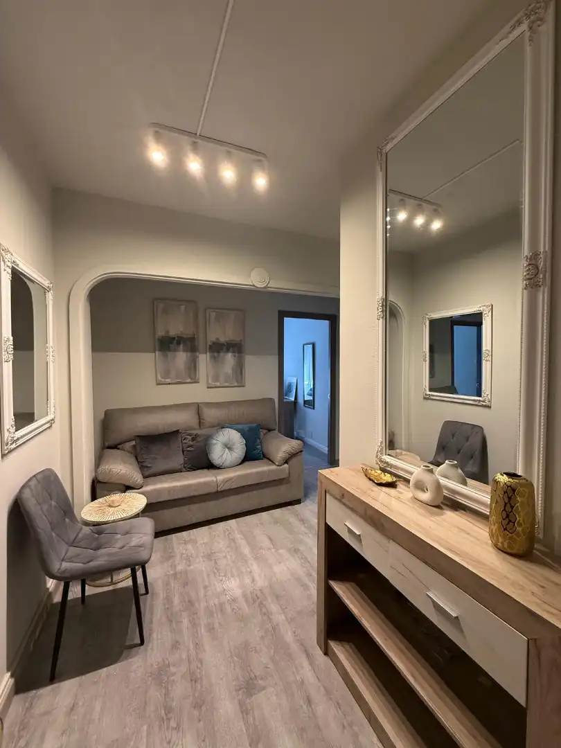 Living room of Flat for rent in A Coruña Capital   with Furnished, Oven and Washing machine