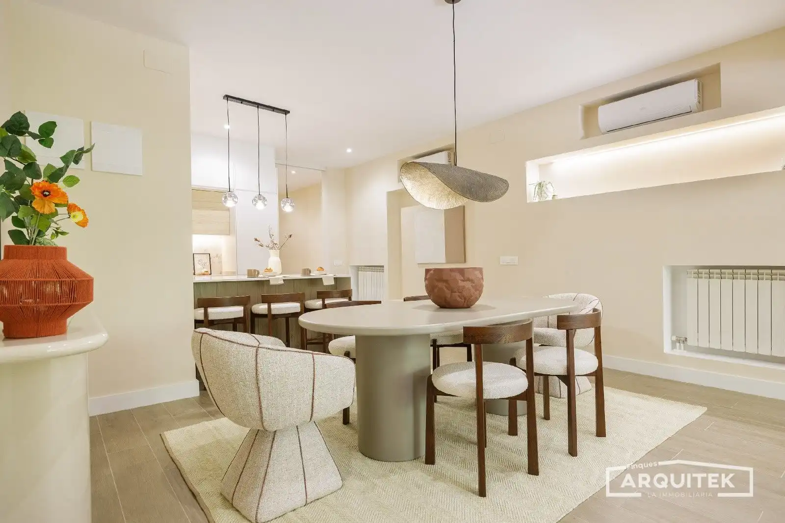 Dining room of Flat for sale in Lleida  with Air Conditioner, Private garden and Terrace