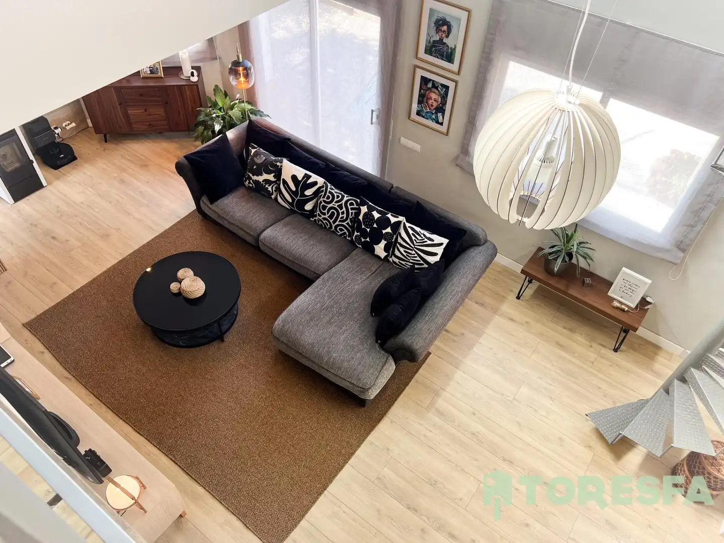 Sala de estar de Casa o chalet en venta en Lliçà d'Amunt con Jardín privado y Parquet