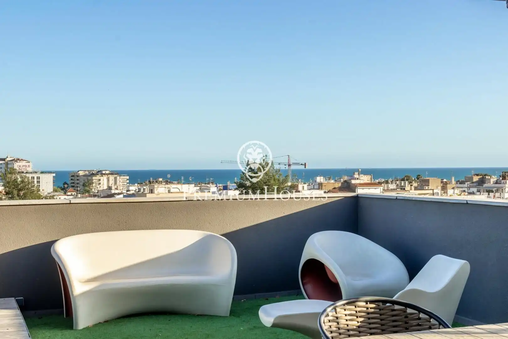 Terrasse von Dachboden zur Miete in Sitges mit Klimaanlage, Parkett und Terrasse