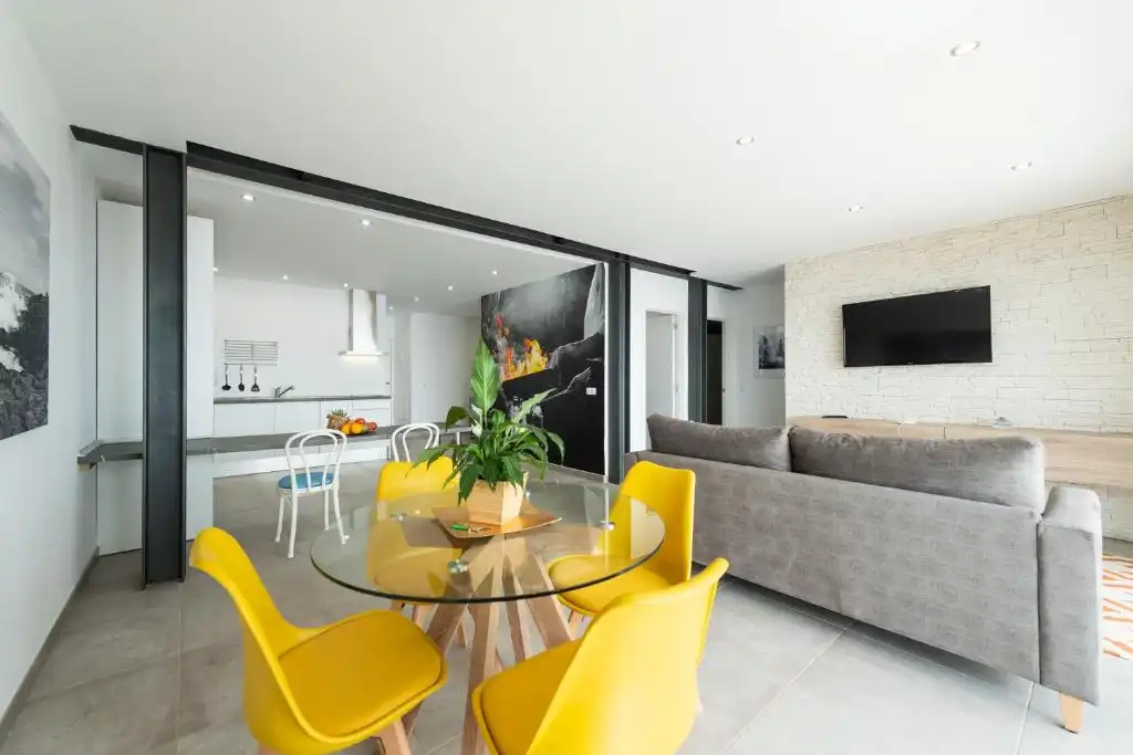Sala de estar de Piso de alquiler en Playa del Hombre - Taliarte - Salinetas
