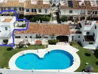 Jardí de Casa adosada en venda en Mijas amb Aire condicionat, Piscina i Balcó