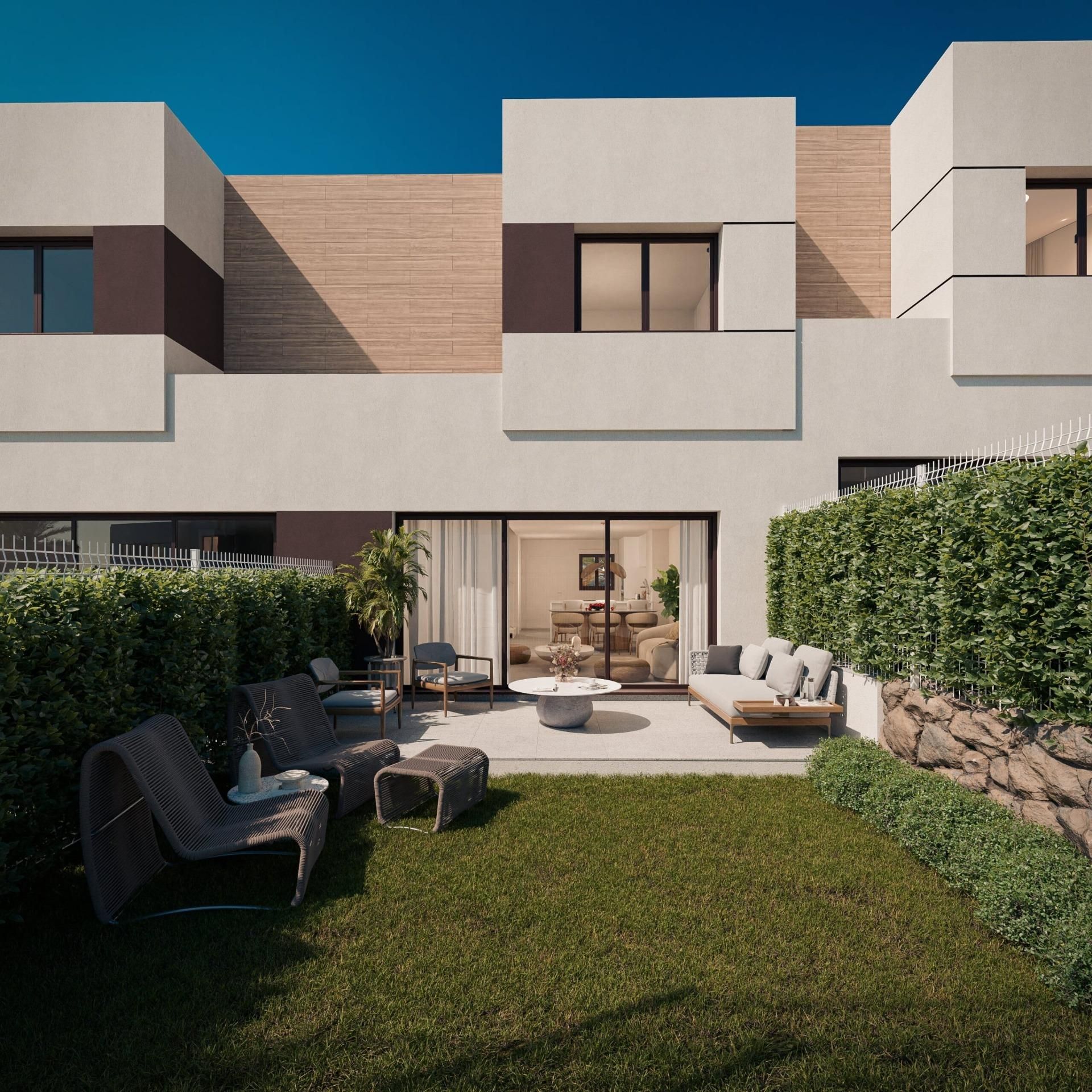 Terrassa de Casa adosada en venda en Marbella amb Aire condicionat, Jardí privat i Piscina comunitària