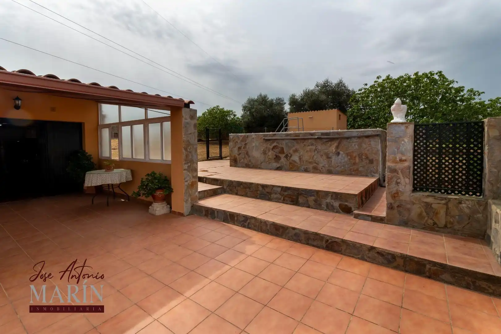 Terraza de Casa o chalet en venta en Badajoz con Aire acondicionado, Jardín privado y Piscina