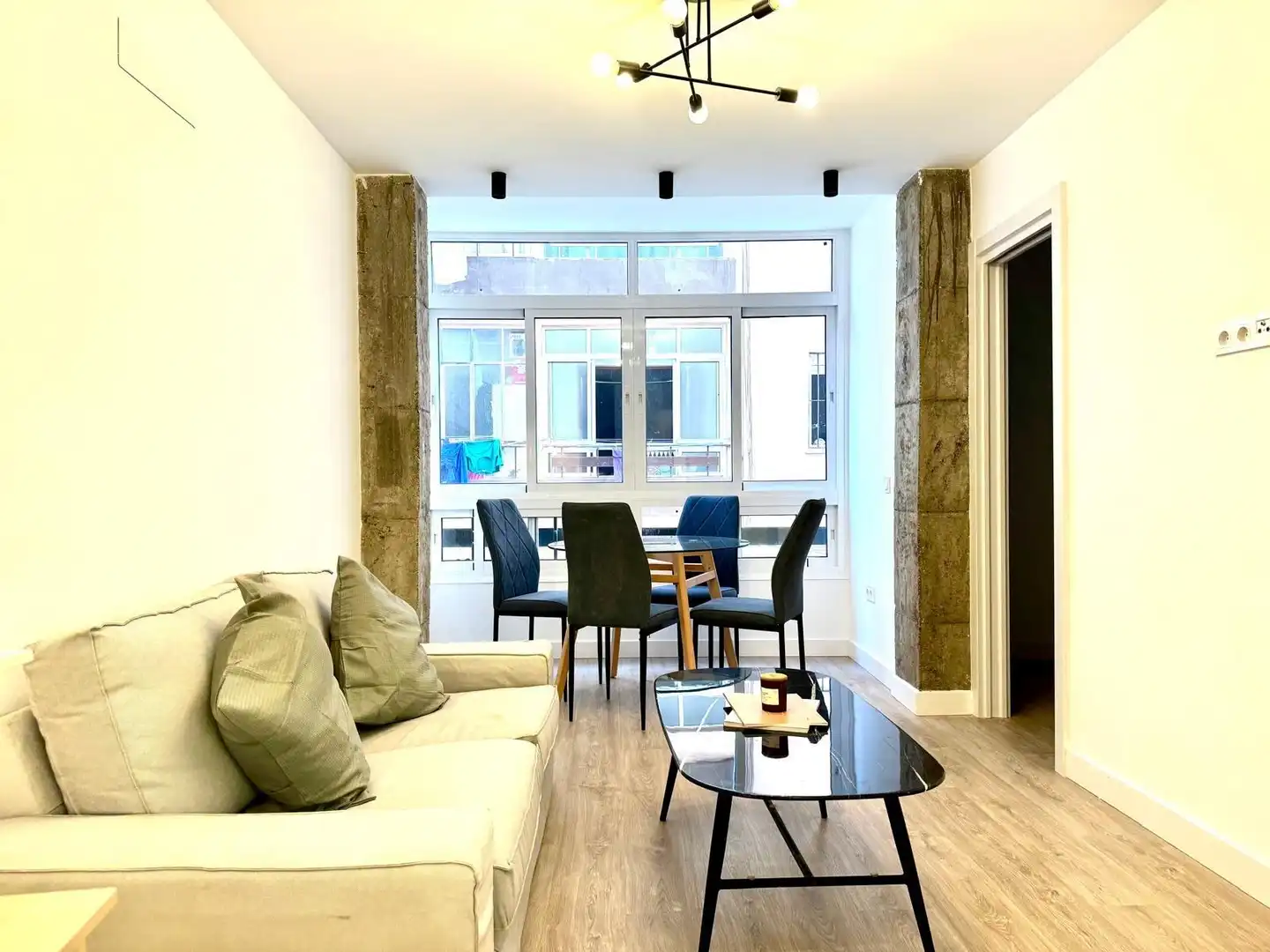 Wohnzimmer von Wohnungen zum Verkauf in Málaga mit Klimaanlage, Terrasse und Balkon