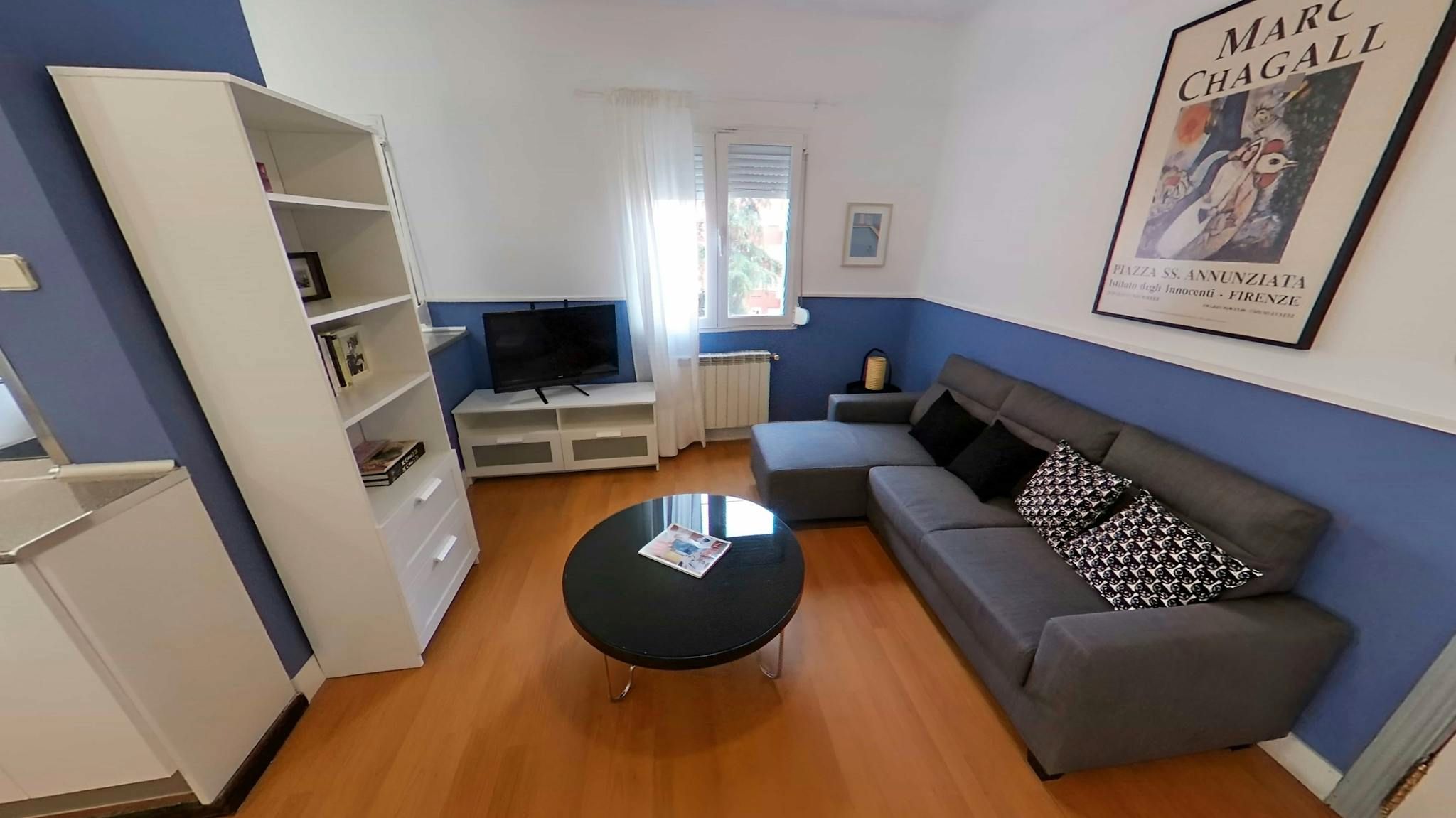 Living room of Flat to rent in  Madrid Capital  with Heating, Furnished and Washing machine