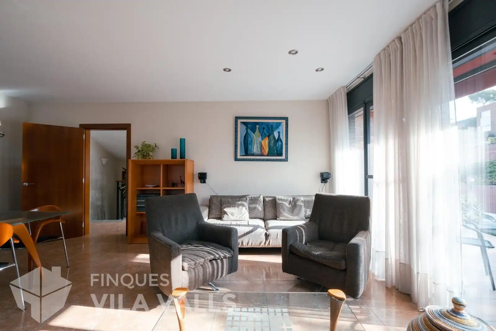 Sala d'estar de Casa o xalet en venda en Caldes de Montbui amb Calefacció, Jardí privat i Piscina