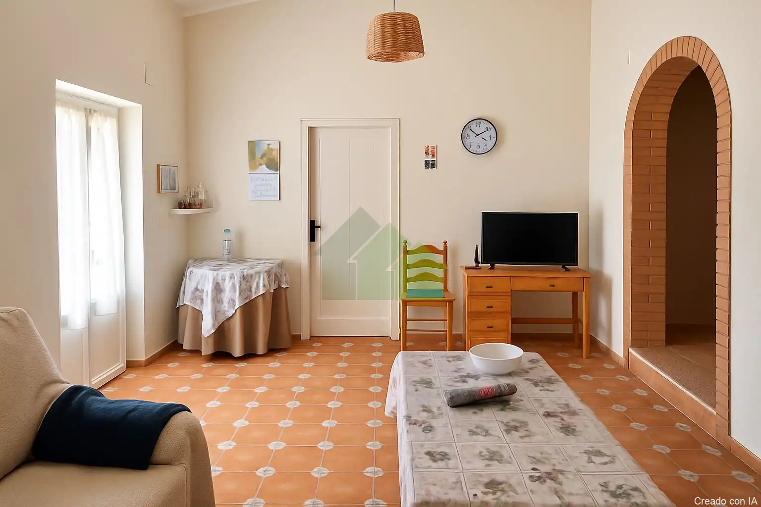 Sala de estar de Casa o chalet en venta en Montijo con Aire acondicionado, Trastero y TV