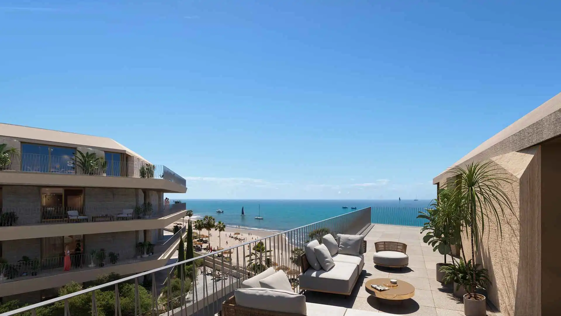 Terrassa de Apartament en venda en Manilva amb Terrassa, Piscina i Piscina comunitària