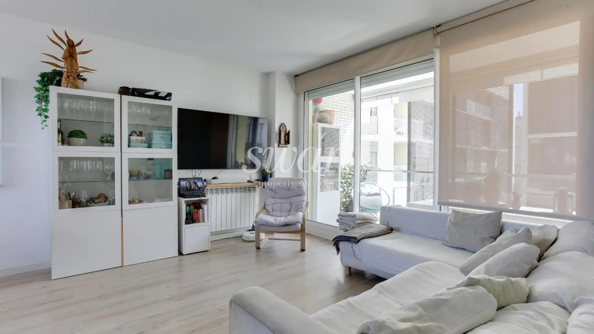 Sala de estar de Piso en venta en Sant Cugat del Vallès con Aire acondicionado, Calefacción y Terraza