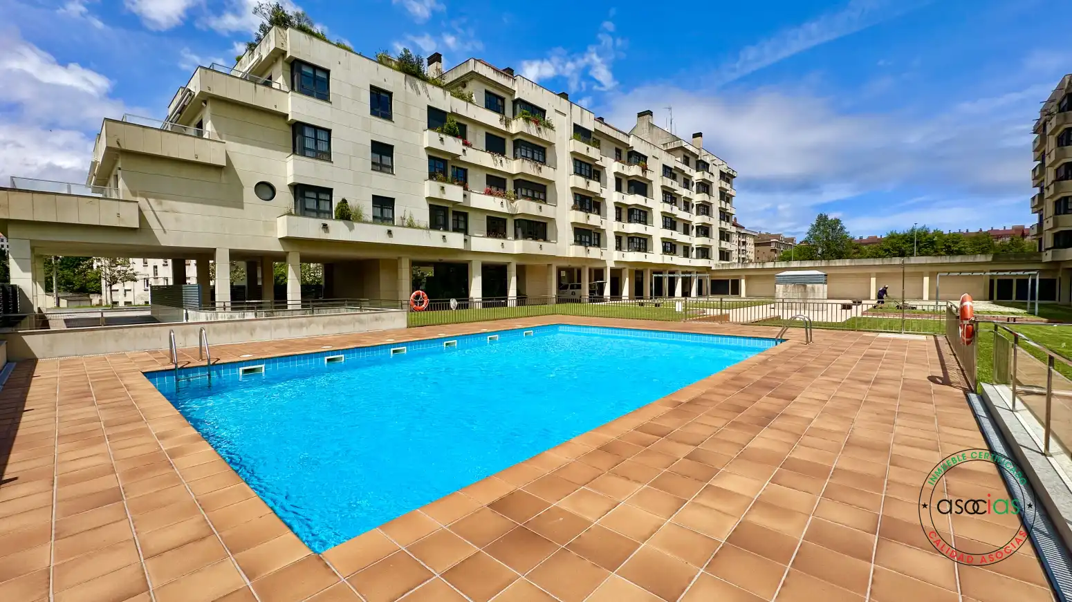 Swimming pool of Flat for sale in Gijón   with Heating, Storage room and Swimming Pool
