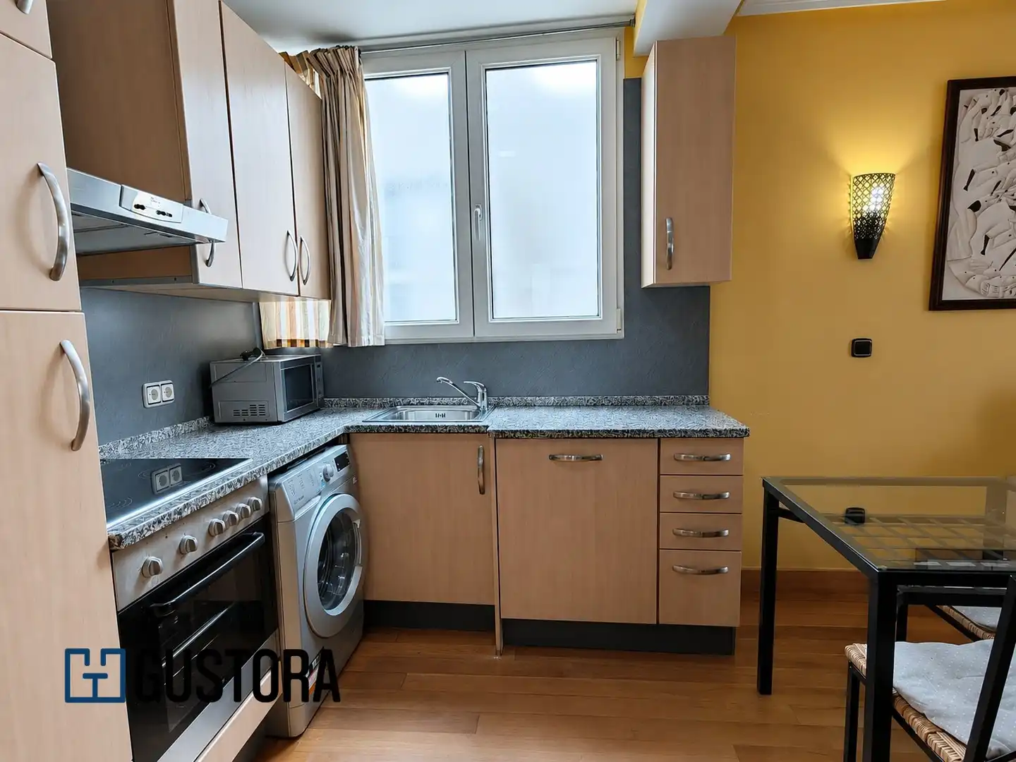 Küche von Wohnung zum Verkauf in Donostia - San Sebastián  mit Klimaanlage, Parkett und Möbliert