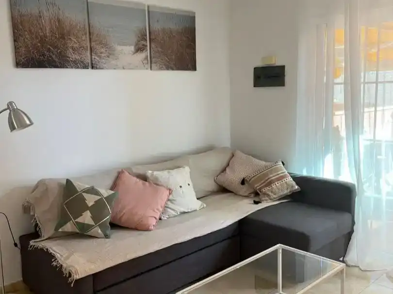 Wohnzimmer von Maisonette zur Miete in San Bartolomé de Tirajana mit Klimaanlage, Schwimmbad und Möbliert