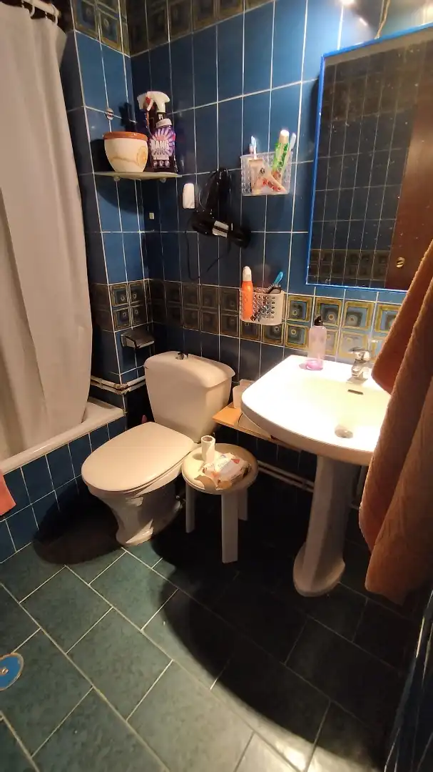 Bany de Apartament en venda en Baiona amb Calefacció i Moblat