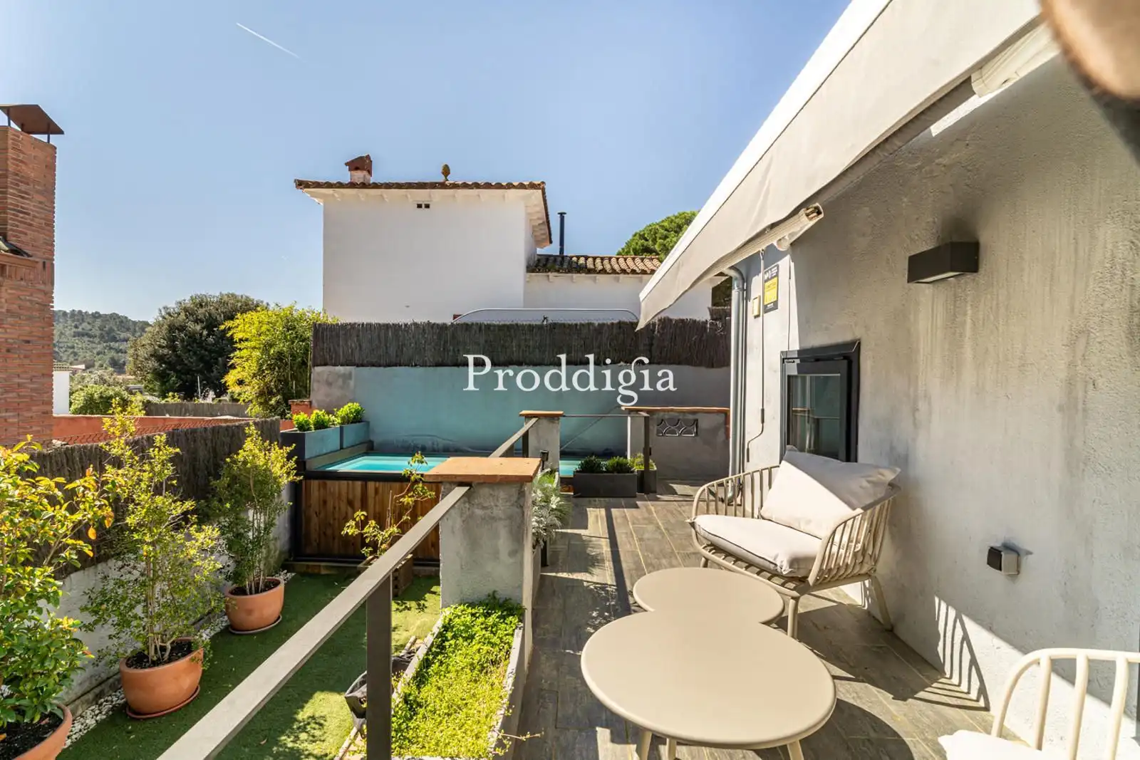 Terrasse von Haus oder Chalet zur Miete in Sant Cugat del Vallès mit Heizung, Terrasse und Schwimmbad