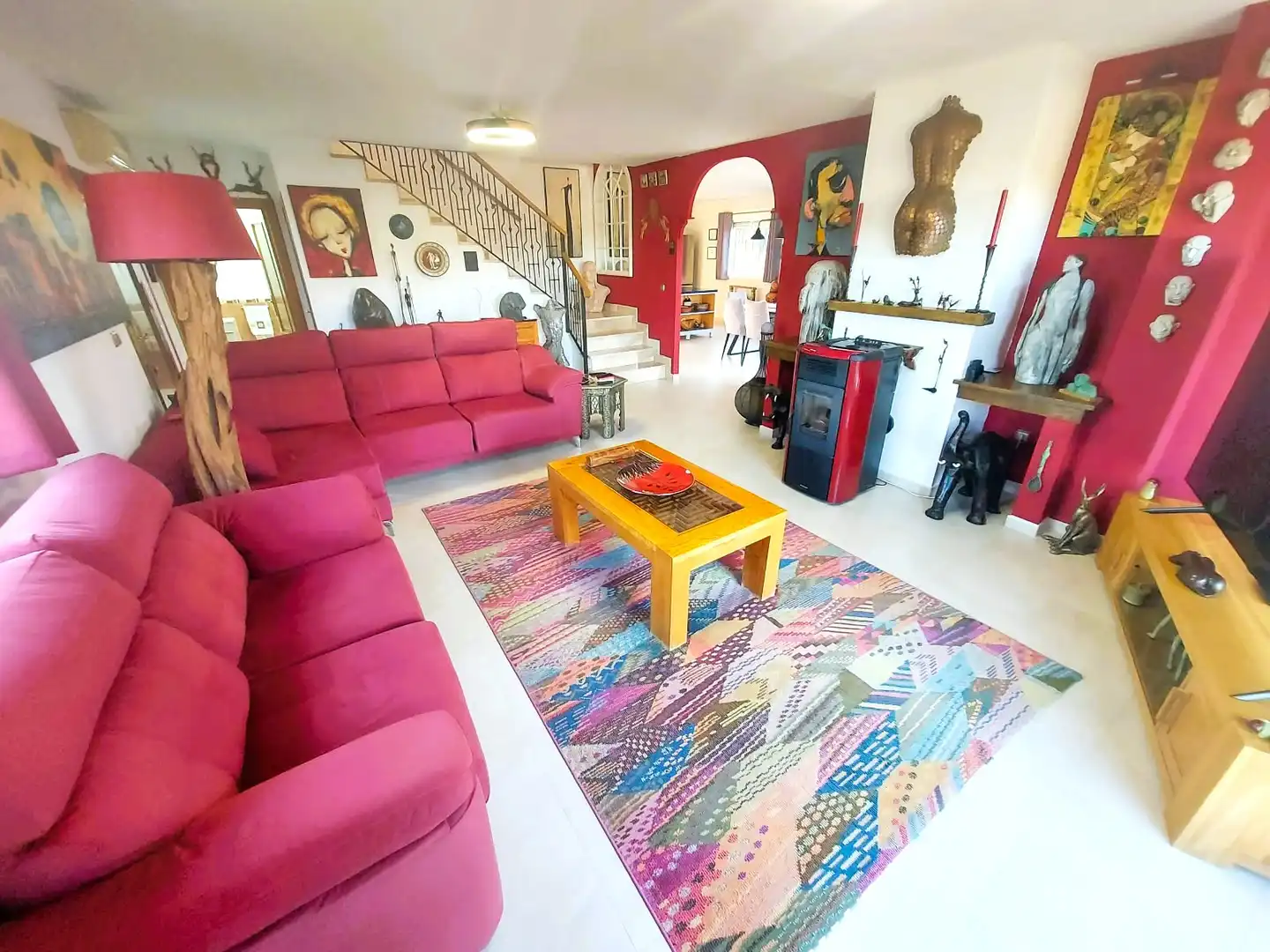 Sala de estar de Casa o chalet en venta en Calasparra con Jardín privado y Piscina