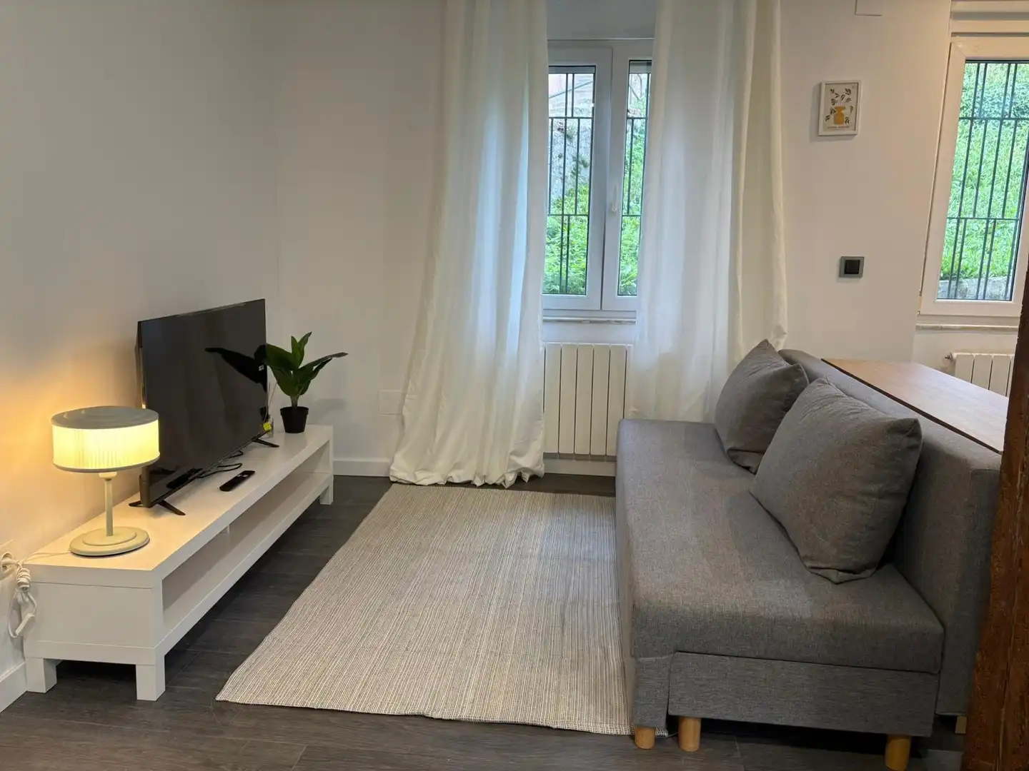 Sala de estar de Piso de alquiler en Santander con Calefacción, Parquet y Amueblado