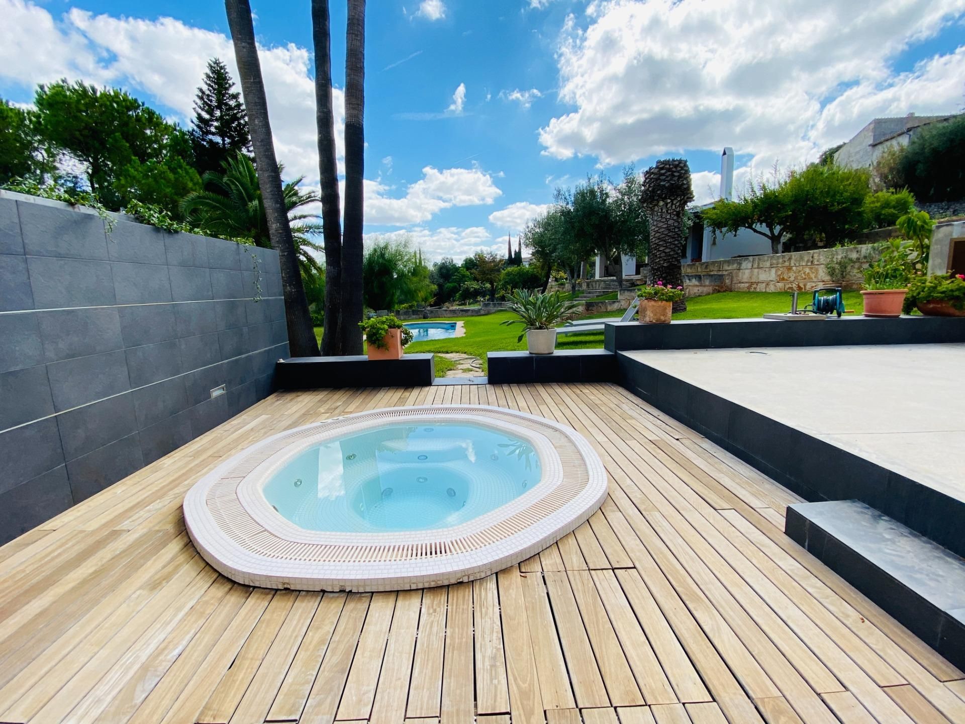 Swimming pool of Single-family semi-detached for sale in  Palma de Mallorca  with Air Conditioner, Heating and Private garden