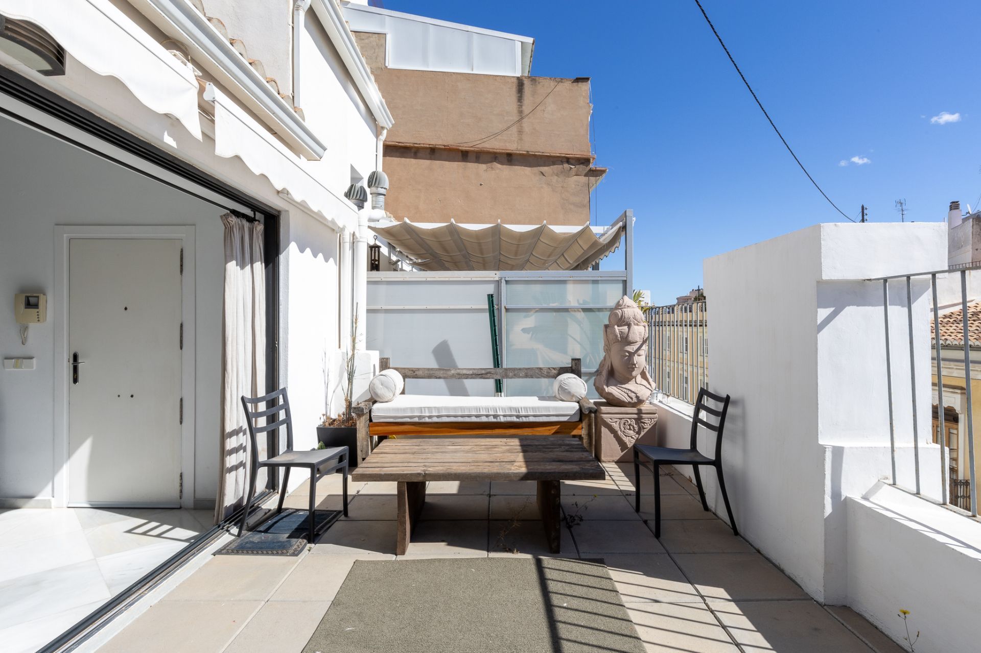 Terrassa de Dúplex de lloguer en  Valencia Capital amb Aire condicionat, Terrassa i Moblat