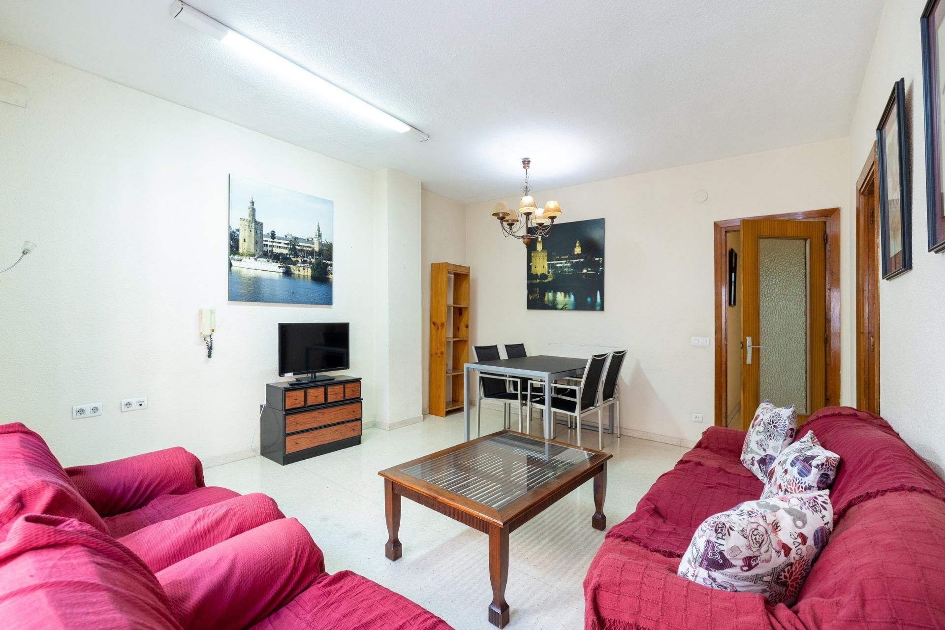 Living room of Flat for sale in  Granada Capital  with Heating and Terrace