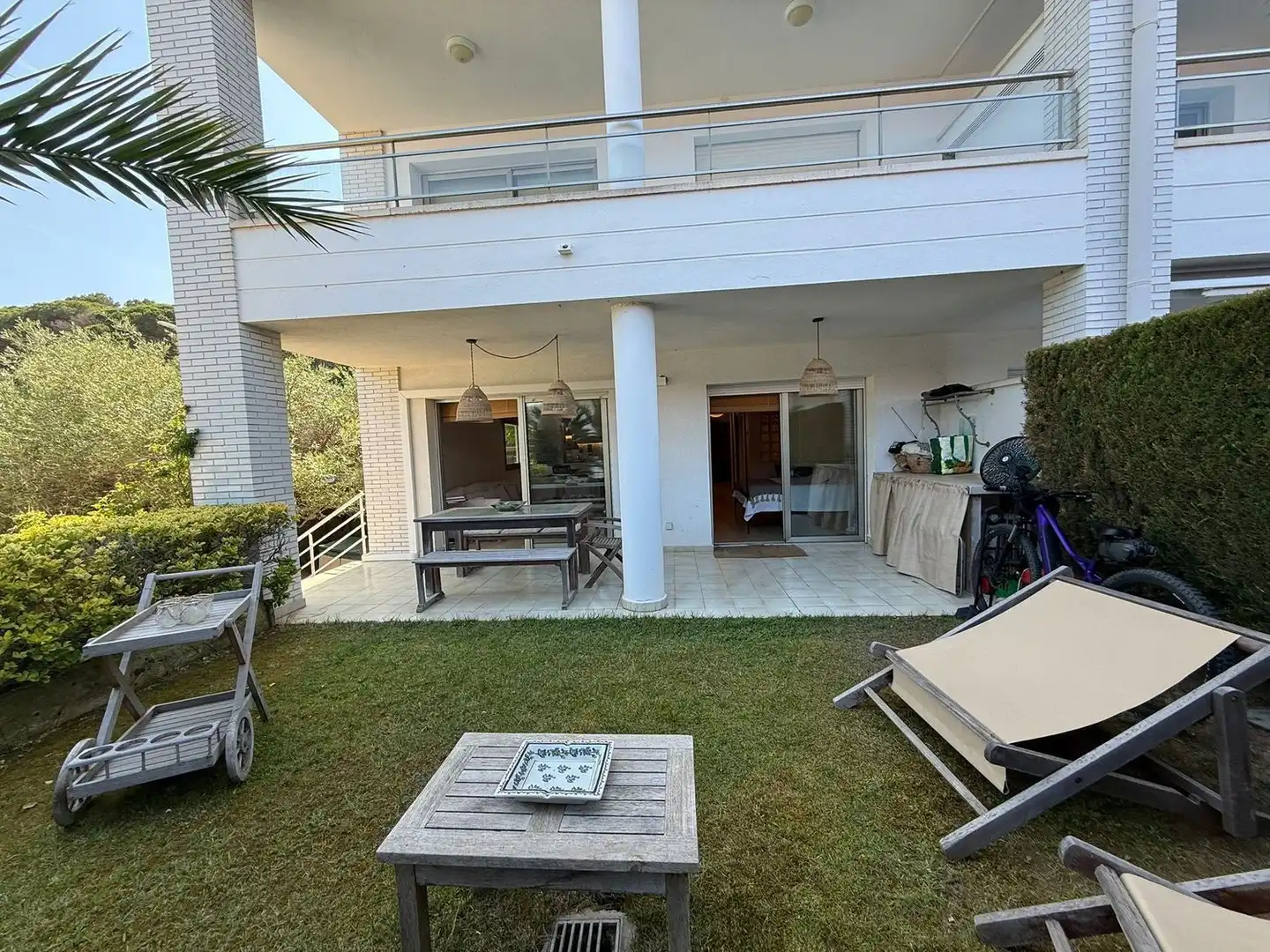 Terrace of Flat for rent in Castell d'Aro, Platja d'Aro i s'Agaró  with Air Conditioner, Private garden and Terrace