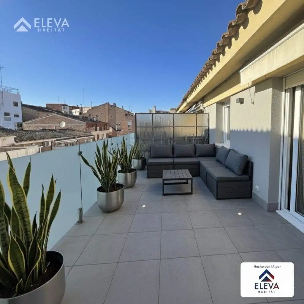 Terrasse von Dachboden zum Verkauf in Lleida mit Terrasse und Balkon