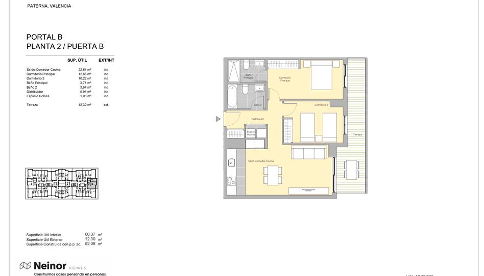 Photo 1 from new construction home in Flat for sale in   Calle Carrasca, 1, Parc Central, Valencia