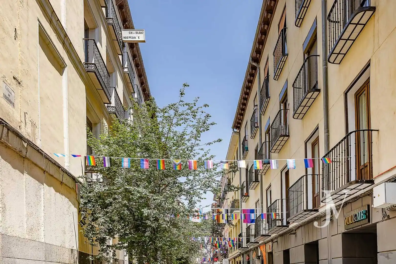 Außenansicht von Dachboden zur Miete in Madrid mit Klimaanlage, Heizung und Möbliert