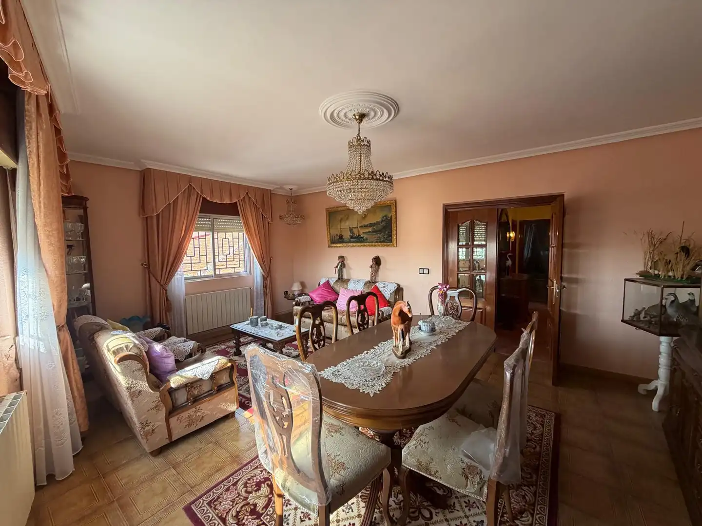 Sala d'estar de Finca rústica en venda en Torrecilla de la Orden amb Calefacció, Terrassa i Traster