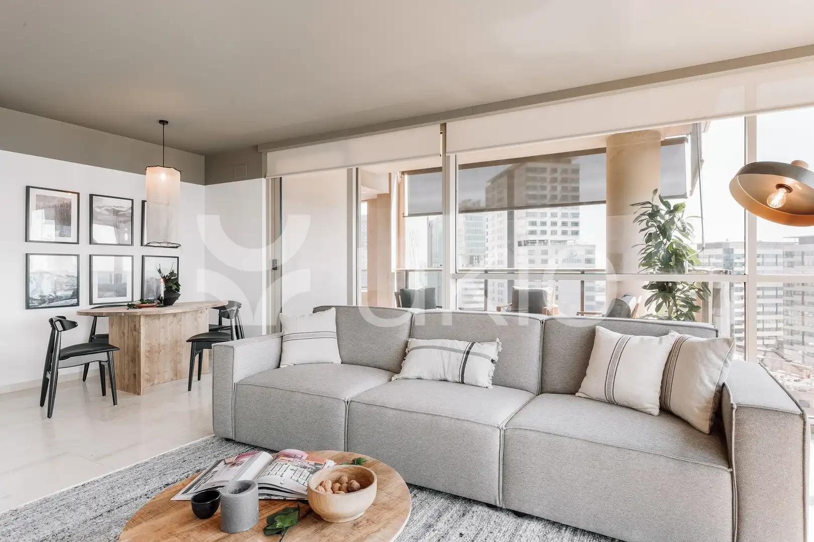 Sala d'estar de Apartament de lloguer en Barcelona amb Aire condicionat, Calefacció i Terrassa