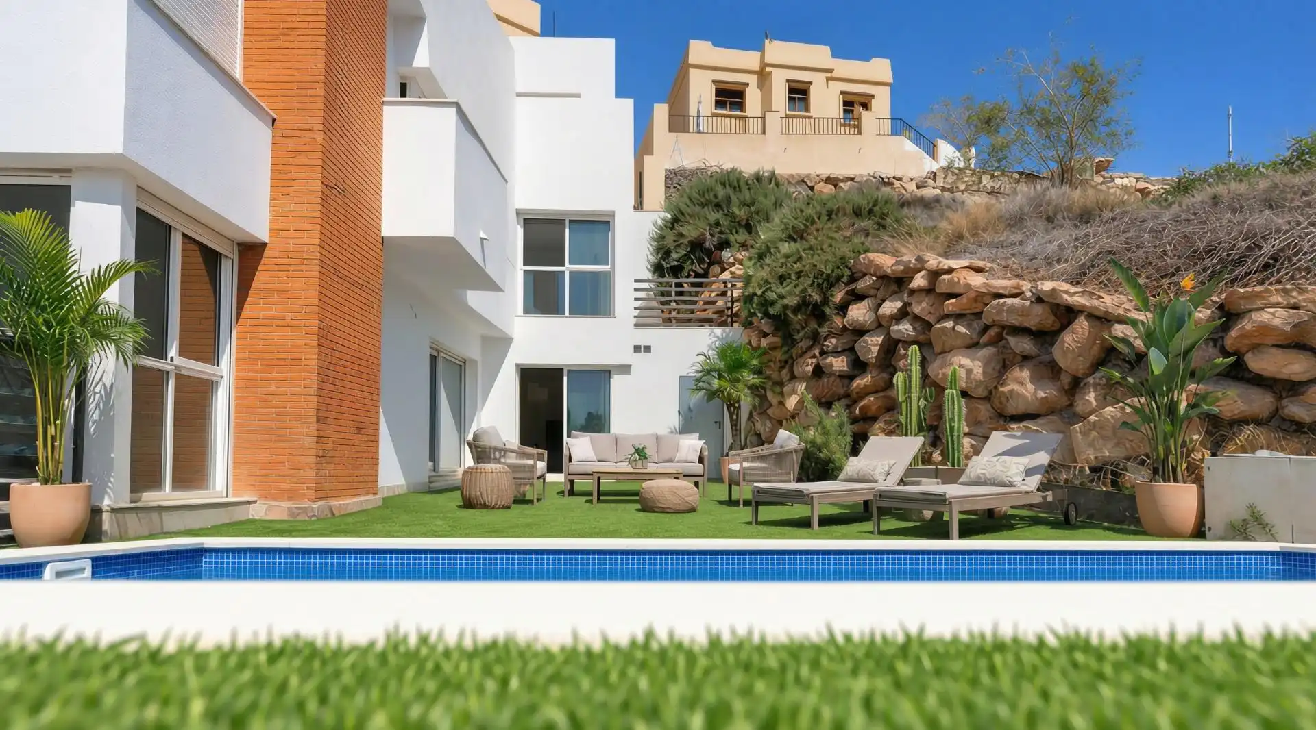 Terraza de Casa o chalet en venta en Vícar con Terraza y Piscina comunitaria