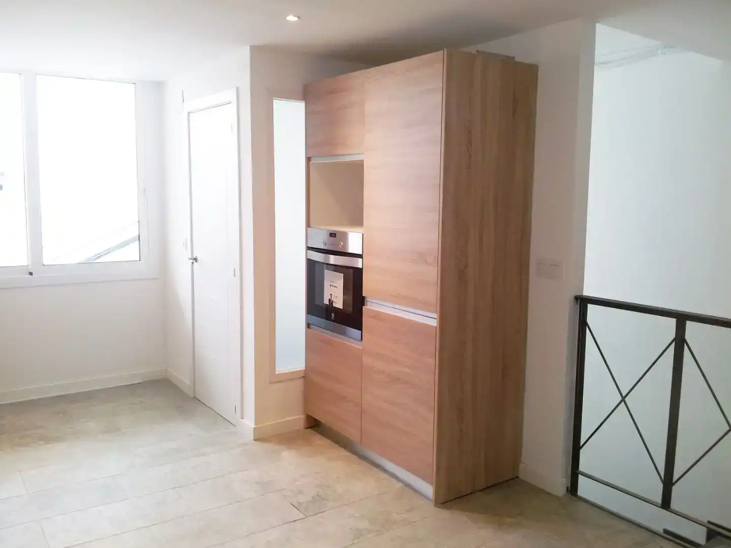 Cocina de Dúplex de alquiler en Mataró con Aire acondicionado, Parquet y Balcón