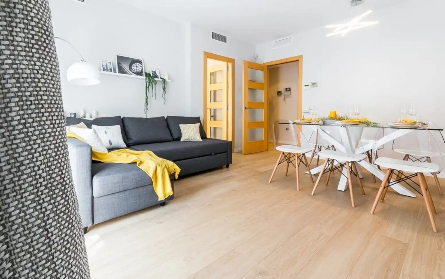 Wohnzimmer von Wohnung zum Verkauf in Terrassa mit Klimaanlage, Heizung und Parkett