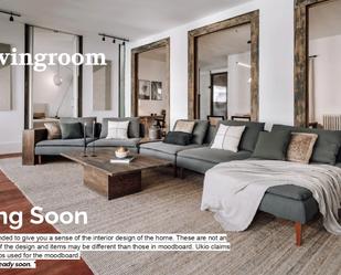 Sala d'estar de Apartament de lloguer en  Madrid Capital amb Aire condicionat, Calefacció i Moblat