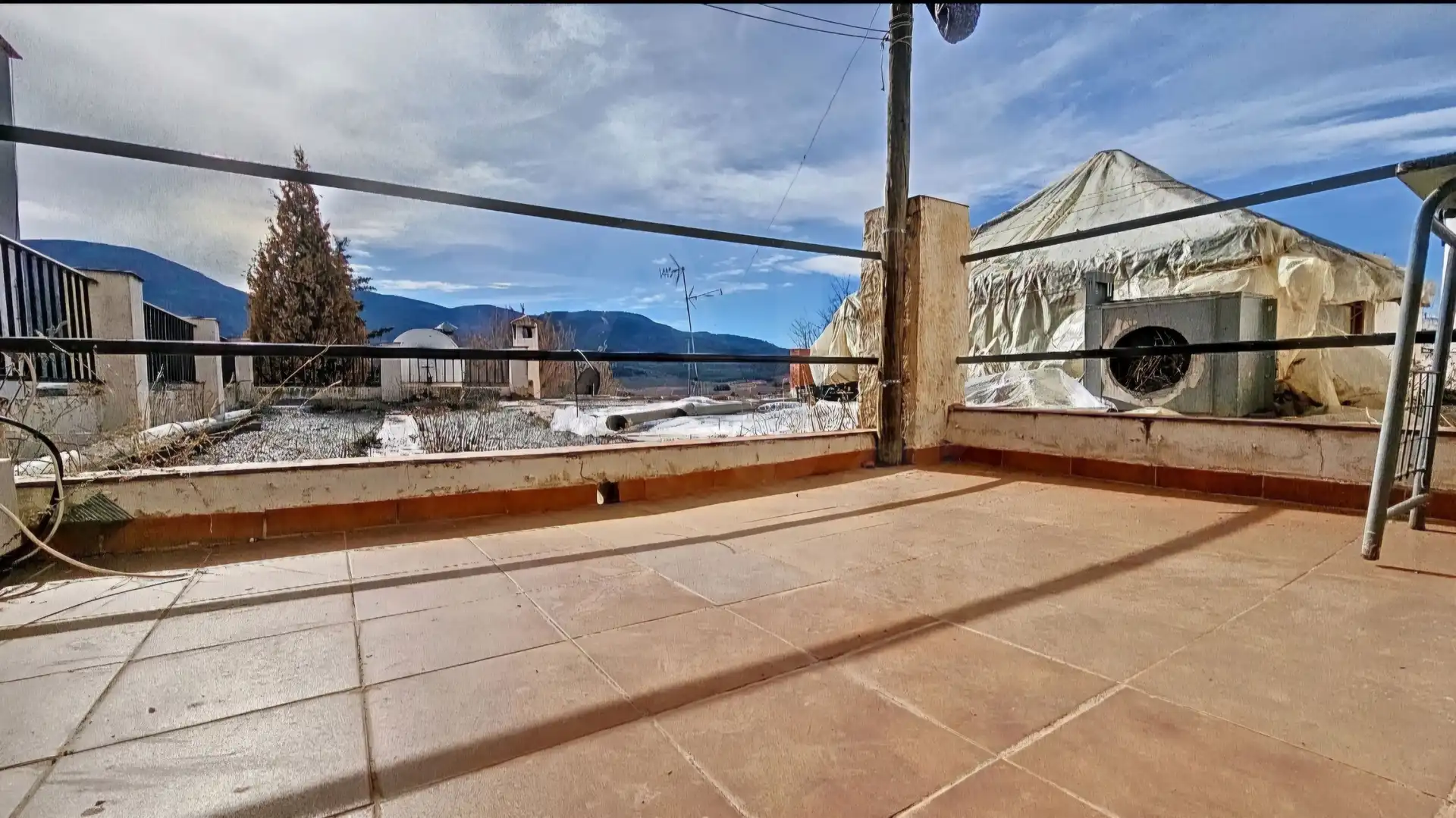 Terraza de Finca rústica en venta en Laujar de Andarax con Aire acondicionado, Calefacción y Terraza