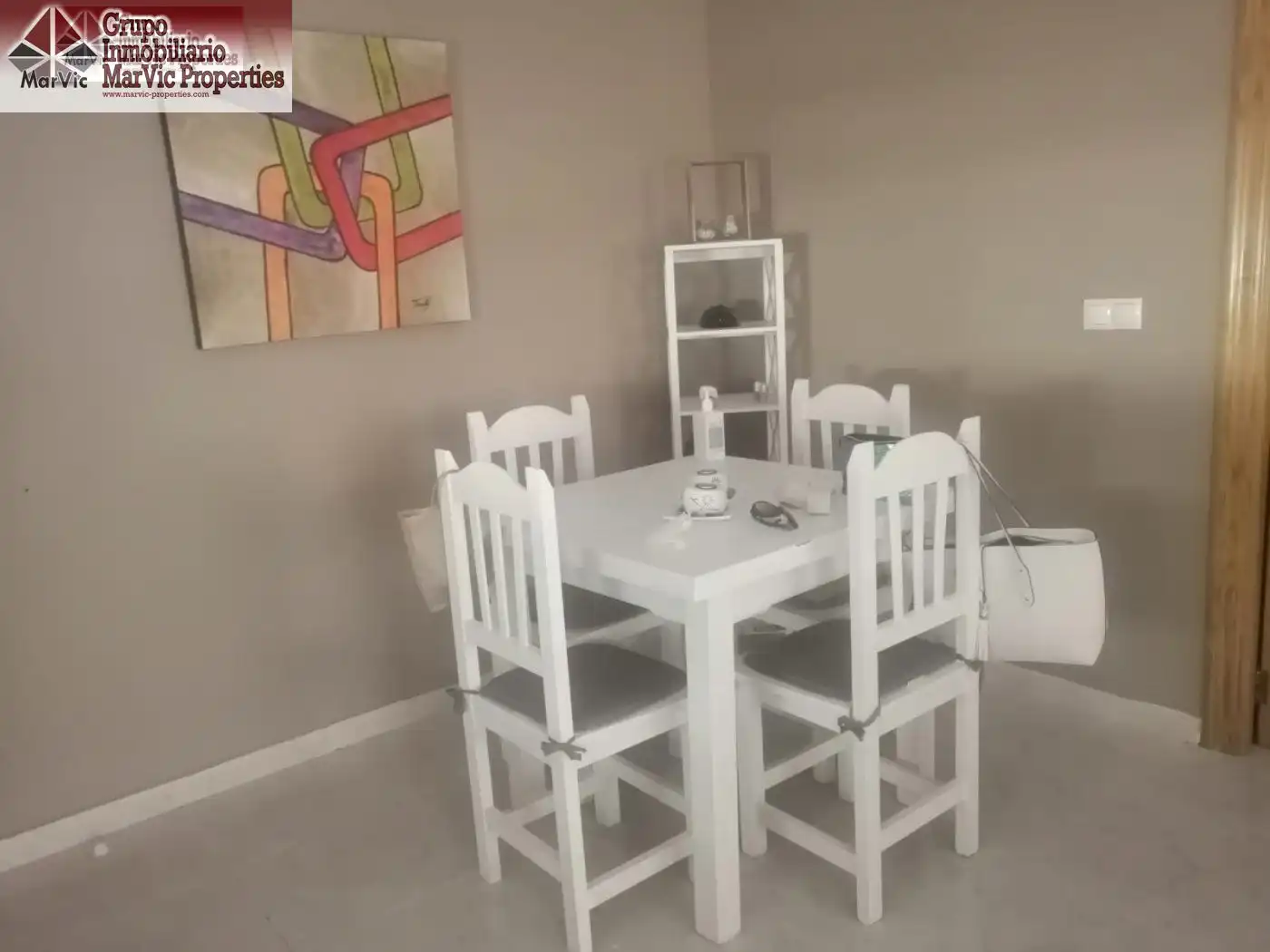 Comedor de Apartamento en venta en Benidorm con Jardín privado, Amueblado y Piscina comunitaria