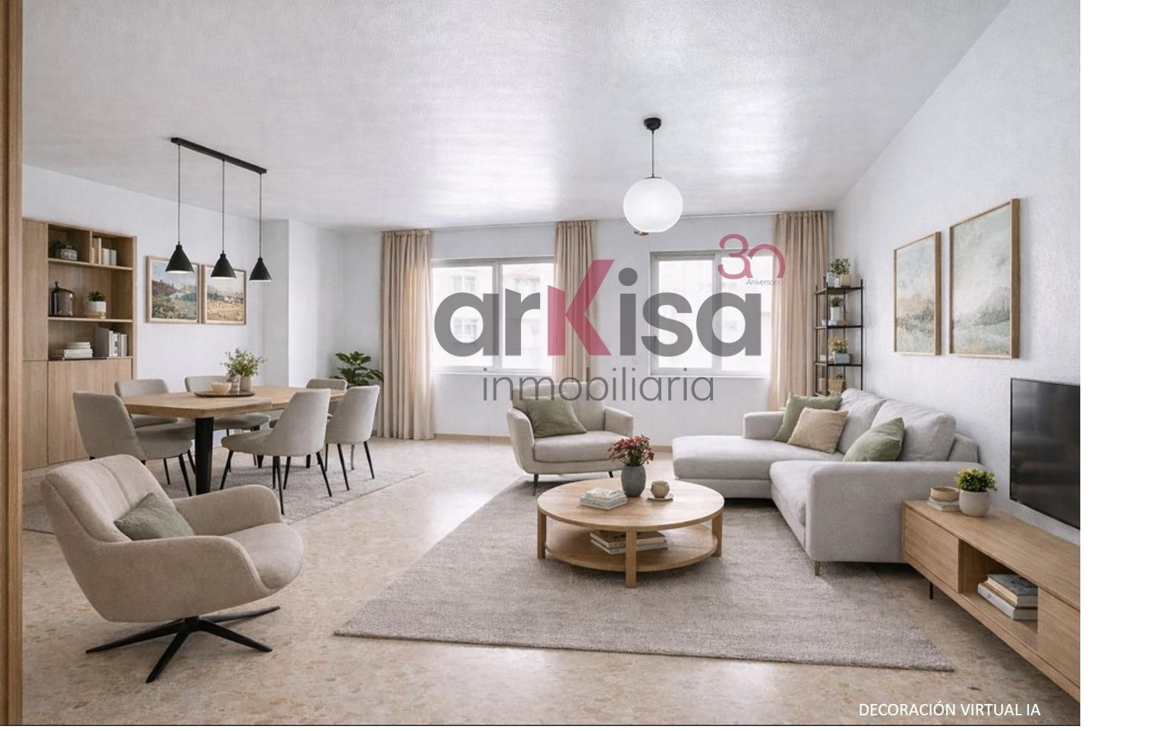 Sala d'estar de Pis en venda en El Ejido amb Moblat i Balcó