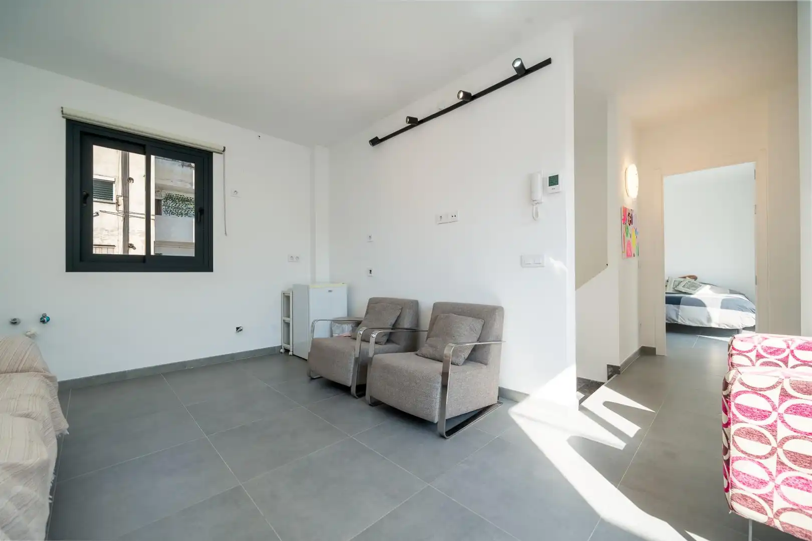 Wohnzimmer von Dachboden zum Verkauf in  Palma de Mallorca mit Klimaanlage, Terrasse und Möbliert