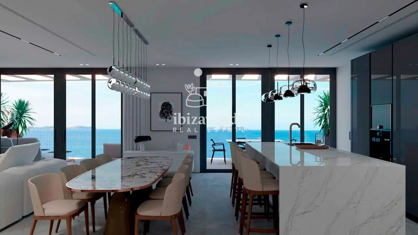 Dining room of Attic for sale in Sant Antoni de Portmany  with Heating, Private garden and Terrace