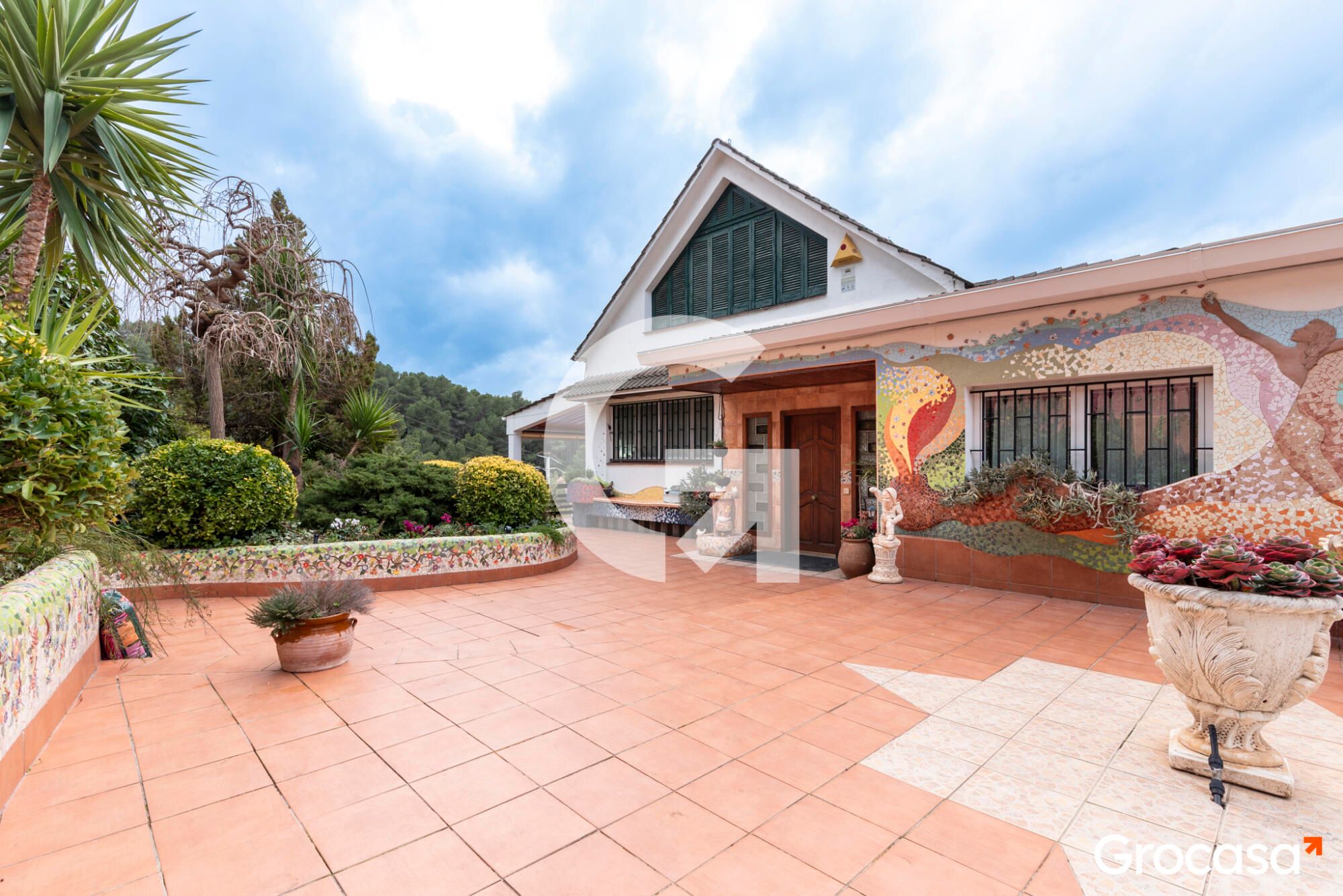 Vista exterior de Casa o xalet en venda en Cervelló amb Calefacció, Jardí privat i Terrassa