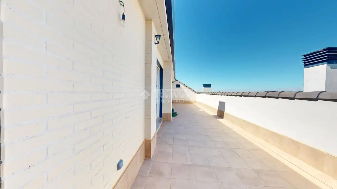 Terrasse von Wohnung zum Verkauf in Villanueva de la Torre mit Parkett, Terrasse und Möbliert
