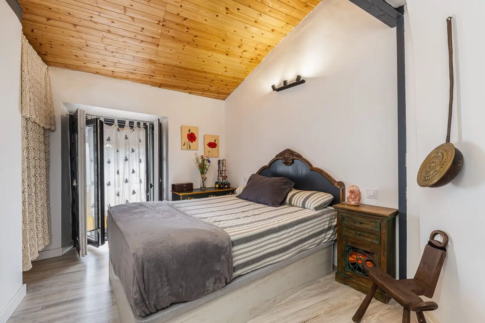 Schlafzimmer von Einfamilien-Reihenhaus zum Verkauf in Olmeda de las Fuentes mit Heizung und Terrasse