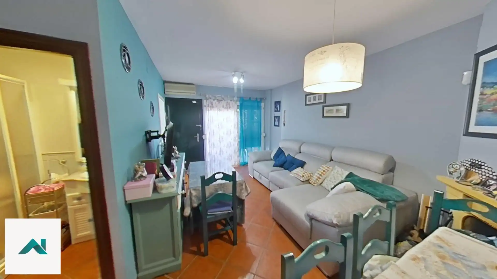 Sala d'estar de Casa adosada en venda en El Portil amb Aire condicionat, Calefacció i Terrassa