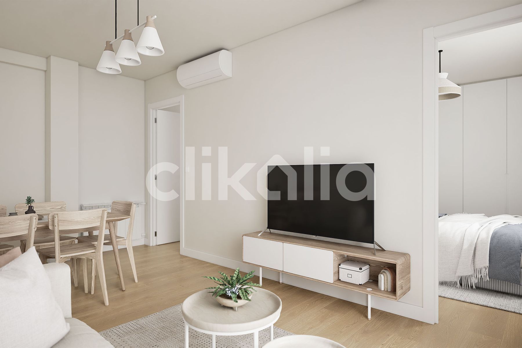 Sala de estar de Piso en venta en  Madrid Capital con Aire acondicionado, Calefacción y Terraza