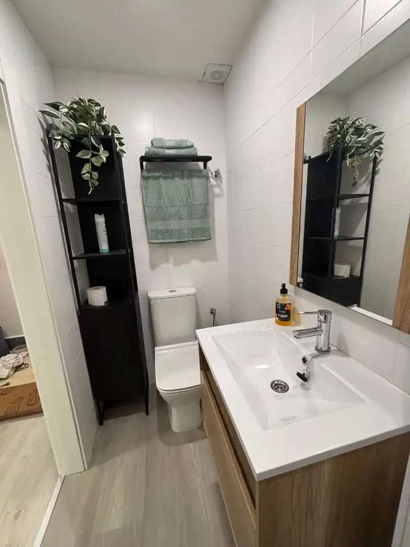 Baño de Apartamento de alquiler en Oviedo  con Calefacción, Parquet y Amueblado