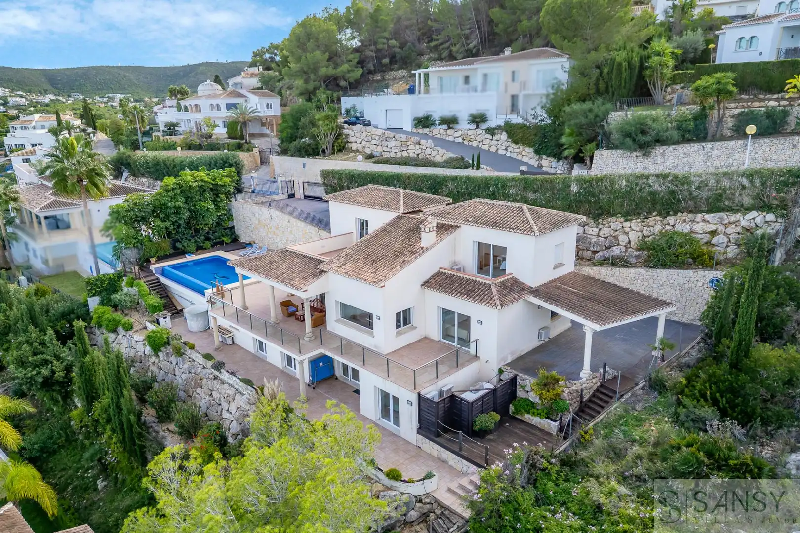Vista exterior de Casa o chalet en venta en Jávea / Xàbia con Aire acondicionado, Calefacción y Piscina