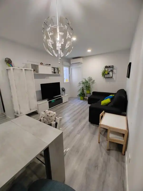 Sala de estar de Piso en venta en  Madrid Capital con Aire acondicionado, Calefacción y Amueblado